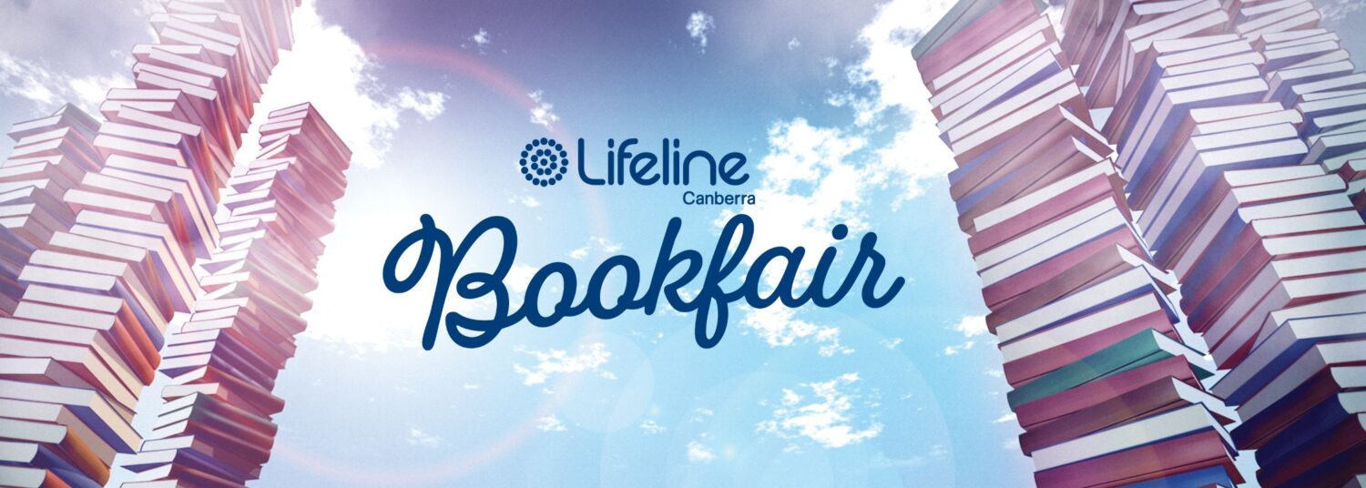 Lifeline Canberra Bookfair webpage banner